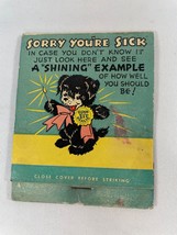 Vintage Hallmark Greeting Card Matchbook 1937 Get Well Soon - £15.00 GBP