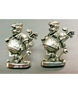 Vintage Collector Golfer Silver Tone Cuff Link Set - £11.98 GBP