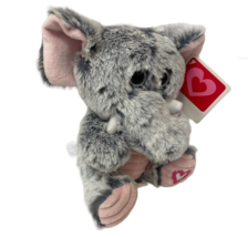 Kellytoy Plush Stuffed Elephant Embroidered Heart Vintage 2017 With Tags - £8.60 GBP