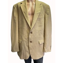 Andrew Fezza Men&#39;s Beige Sports Coat/Camel Hair Blazer Size 44L SKU 4687 - $82.75