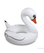 NEW! Big Mouth Inc Giant White Swan Pool Float Ring 4 Feet Wide Ages 8+ - $24.95