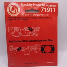 71911 Full Contact Rear Wheel Alignment Shim 1/16&quot; For Acura Integra Hon... - $11.19