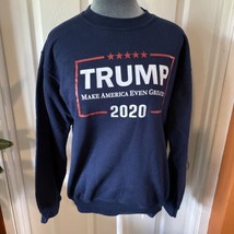 Trump 2020 Sweatshirt Navy Blue Long Sleeve Women’s M Make America Even ... - £7.18 GBP