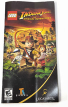 Original Manual Only Psp Lego Indiana Jones the original Adventures - $3.95