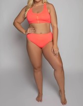 Good American compression swim top Fiery Coral - £45.68 GBP