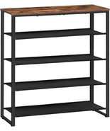 5 Tier Shoe Storage Organizer, Shoe Shelf With 4 Fabric, Hoobro Bf50Xj01. - $51.98