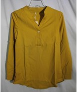 NWT Kyerivs Blouse for Women Long Sleeve Casual Mellow Yellow Size Small - £13.46 GBP