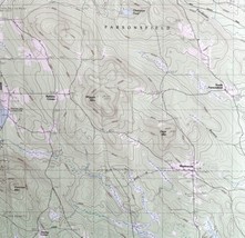 Map West Newfield Maine NH USGS 1983 Topographic Vintage 1:24000 27x22&quot; TOPO11 - £35.39 GBP