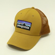 PATAGONIA P-6 Logo Lopro Trucker Hat 38283 Isla Yellow Cap Snapback One Size - £18.33 GBP