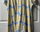 Crown &amp; Ivy Short Sleeved T shirt Dress  Womens Large Yellow Knee Length - $12.99