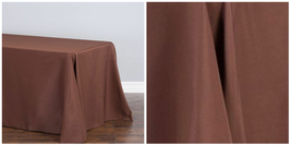 1pc 90 x 156 in. Rect Poly Tablecloths Wedding Event Party - Chocolate -... - $47.03