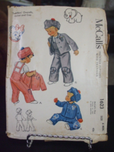 McCall&#39;s 1623 Infant&#39;s Overalls, Jacket &amp; Cap Pattern - Size 6 Months Ch... - $18.33