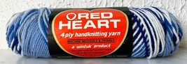 Vintage Red Heart Ombre Wintuk Orlon Acrylic Yarn - 1 Skein Color Blues 960 - £8.88 GBP