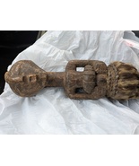 !9th C West African wood figure from dance staff. Yoruba or Dagon. - $1,634.12 CAD