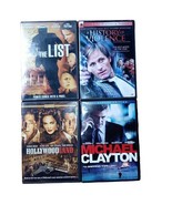 4 DVDs Movies The List, History of Violence, Hollywood Land, Michael Cla... - £6.32 GBP