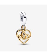 2024 Mother&#39;s Day Release Engravable Mum Double Dangle Charm - £14.22 GBP