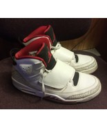 Nike Air Jordan &quot;SON OF MARS&quot;  Leather White Fire Red Retro  Mens Size 12 - £53.73 GBP