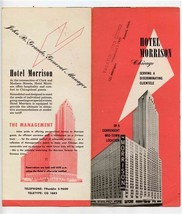 Hotel Morrison Brochure Chicago Illinois Boston Oyster House 1960&#39;s - £14.22 GBP