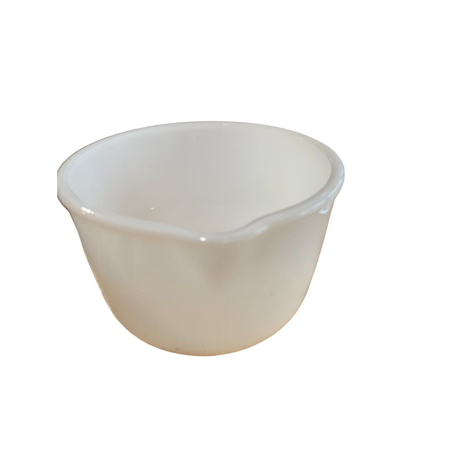 Primary image for Fire King Ware Sunbeam white Milk Glass Mixing Bowl Pour Spout 6.5 in Diam 4 in