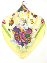 Authentic Gucci Silk scarf Women Shawl Babushka Wrapped Head Scarf Squares Silk  - £176.24 GBP