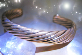 HAUNTED COPPER BRACELET CLEAR BLOCKED CHANNELS & NEG ENERGY HIGHEST LIGHT MAGICK image 2