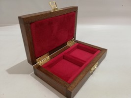 Pouch for Coins Medals 2 Seater 1 31/32x1 31/32in in Red Velvet Made a Hand - $41.10+