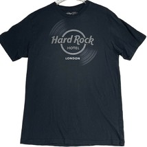 Hard Rock Hotel London Men Classic Logo Tee Size M Black Graphic Cotton T-Shirt - £17.00 GBP