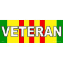 EagleEmblems BM0474 Sticker-Vietnam,SVC.Ribb Veteran (3.5x10&#39;&#39;) - $9.25