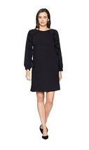 New Chaps Women&#39;s Ruffle Shift Dress Black Variety Sizes - £51.07 GBP