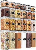 BPA Free Airtight Storage Set - 24PCS Kitchen Organization Canisters - $70.24