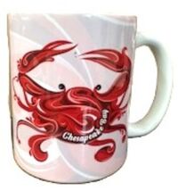 Chesapeake Bay Red Crab Mug  11oz Cup - $17.99
