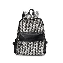 New Fashion Backpack Men Women Couple Travel Bags Trendy Houndstooth Men&#39;s Backp - £141.98 GBP