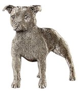 Grillie Pit Bull-P Antiqued Pewter Finish Grille Ornament - £44.40 GBP