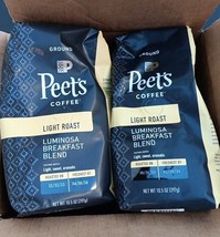 6 Peet&#39;s Luminosa Breakfast Blend Coffee Light Roast 10.5 OZ (007) - $55.86