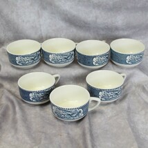 Currier Ives Cups  Lot of 7 - $11.75