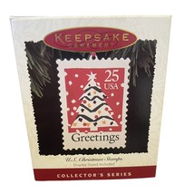 1995 Hallmark Keepsake Ornament U.S. Christmas Stamps With Display Stand - £4.42 GBP