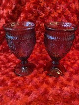 Pioneer Woman Glasses  &quot;Adeline&quot;  Set of 2 Purple Amethyst Glass Goblets 12 oz. - £14.93 GBP