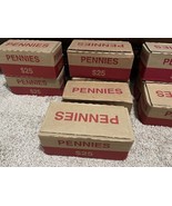 Bank Box of Pennies SEALED - Unsearched,  Find Wheats, Coppers &amp; UNC - F... - $85.75