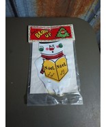 NOS Vtg Send A BLOW UP Christmas Greeting Card SNOWMAN Inflatable Retro ... - $13.99
