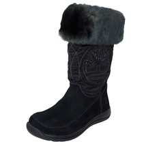 Timberland Hollyberry 33705 TL Pull-On Winter Suede Black Snow Boots Siz... - $38.99
