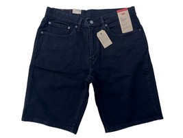 Levis Red Tab 445 Mens Black 10&quot; Athletic fit Stretch Denim Jean Shorts - $698.58 MXN