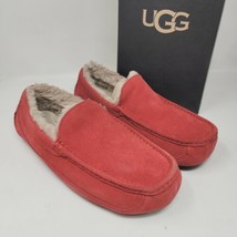 UGG Ascot Slippers Mens Size 9 3E Samba Red 1101110 Shoes Sheepskin Suede  - $41.87
