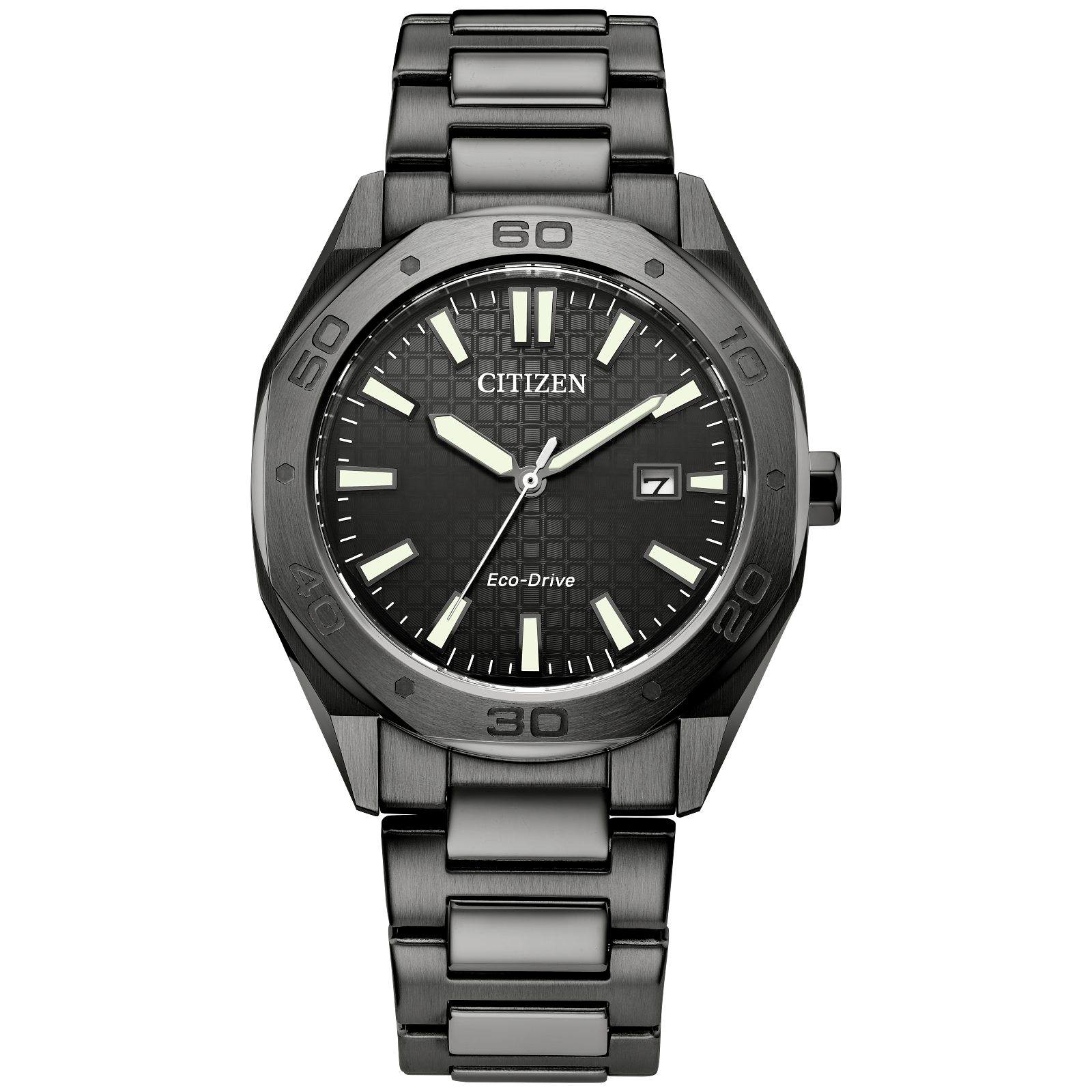 Citizen Eco-Drive Gray Stainless Steel Strap Men Watch - $379.95