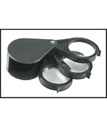 Folding 15x Magnifier, 3 lenes 5x each, Handheld Loupe  - $146.85 MXN