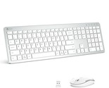 iClever GK08 Wireless Keyboard and Mouse - Rechargeable Keyboard Ergonom... - £51.78 GBP