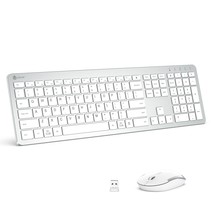 iClever GK08 Wireless Keyboard and Mouse - Rechargeable Keyboard Ergonomic Quiet - £51.95 GBP