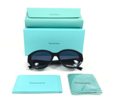 Tiffany &amp; Co.Sonnenbrille Tf4227-b-u 8001/4u Schwarz Kristalle Rahmen Blau - $277.19