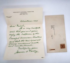 Vtg 1939 DNC Hand Written Letter Chairman James Farley Signed W Envelope... - $3,764.72 MXN