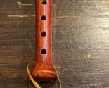 Musical instrument Wooden Recorder Tree Ornament 4 1/2  inches really works - $13.81