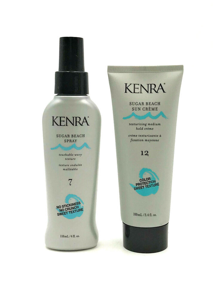 Kenra Sugar Beach Spray Toughable Wavy  Texture 4 oz & Sun Creme 3.4 oz - £26.07 GBP